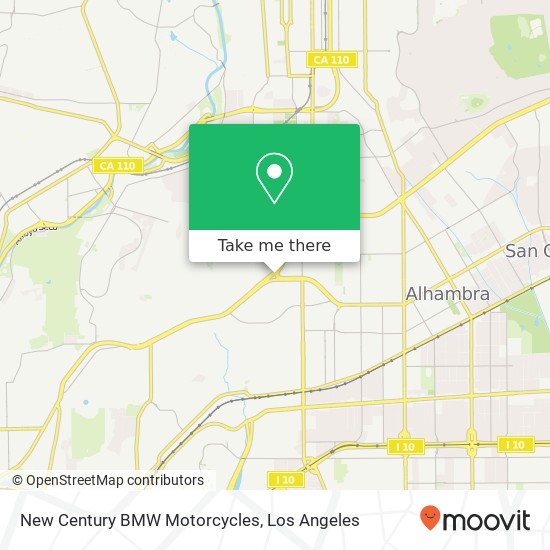 New Century BMW Motorcycles map