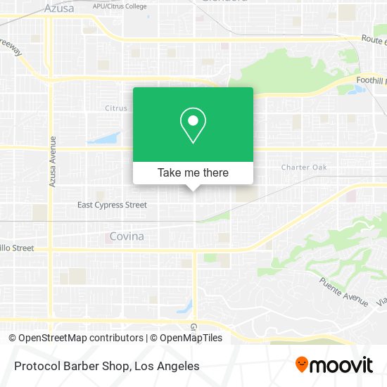 Protocol Barber Shop map