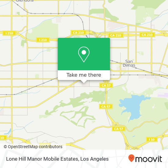 Lone Hill Manor Mobile Estates map