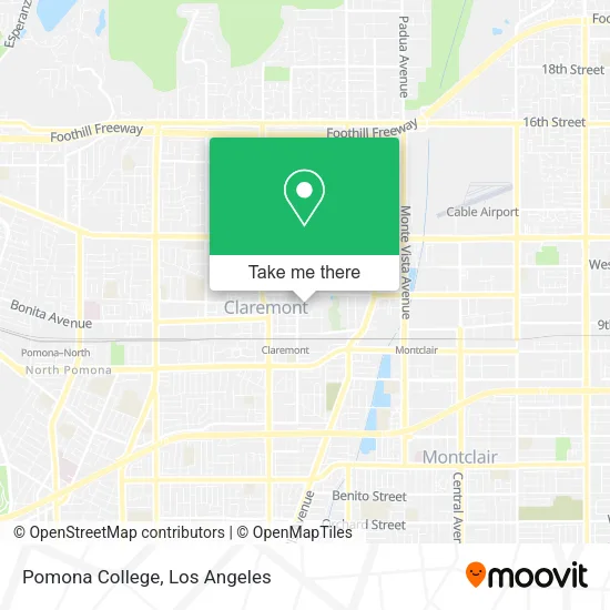 Pomona College map
