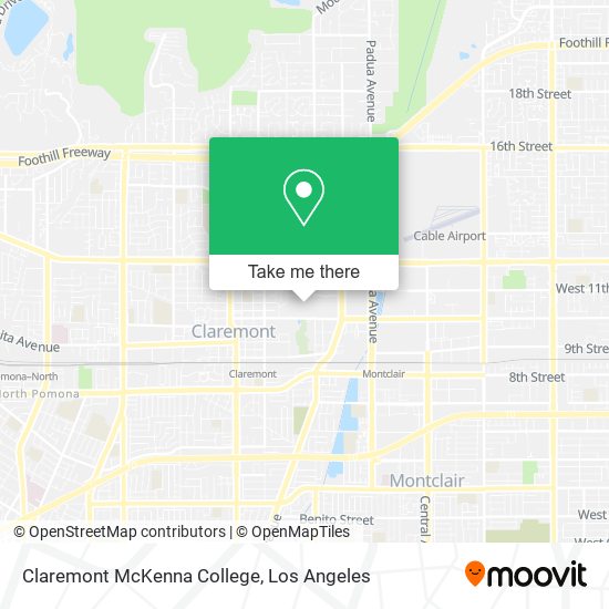 Mapa de Claremont McKenna College