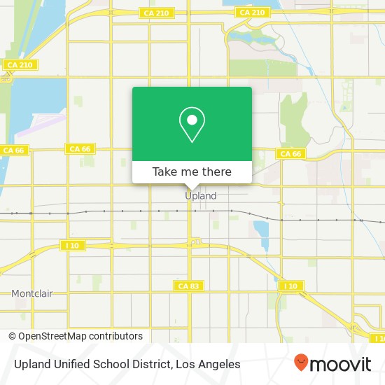 Upland Unified School District map