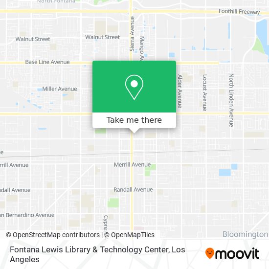 Mapa de Fontana Lewis Library & Technology Center