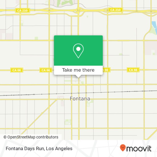 Mapa de Fontana Days Run