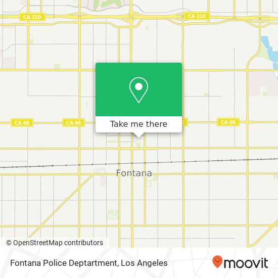 Fontana Police Deptartment map
