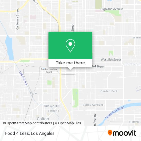 Food 4 Less map