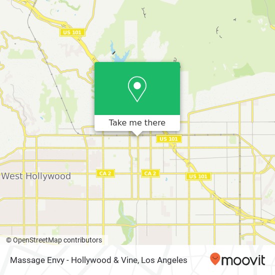 Massage Envy - Hollywood & Vine map