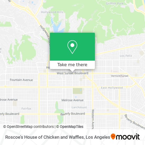 Mapa de Roscoe's House of Chicken and Waffles