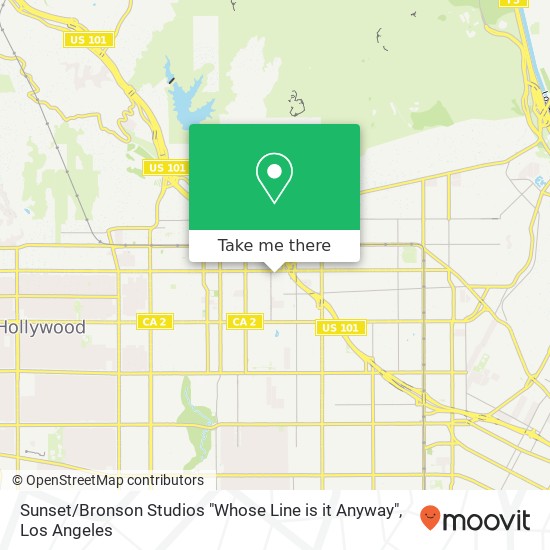 Mapa de Sunset / Bronson Studios "Whose Line is it Anyway"