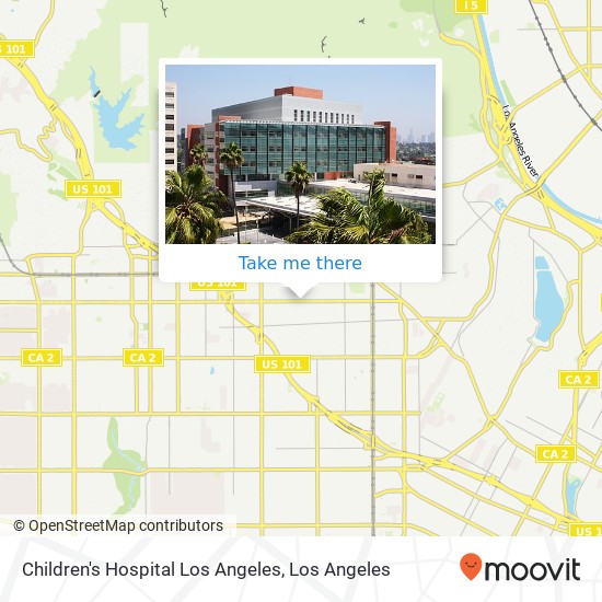 Mapa de Children's Hospital Los Angeles