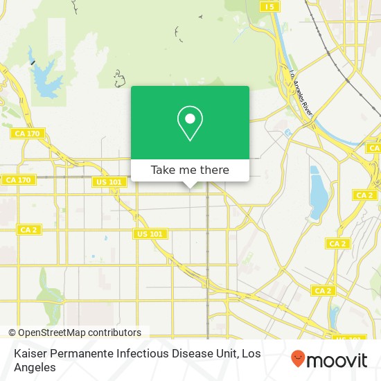 Mapa de Kaiser Permanente Infectious Disease Unit