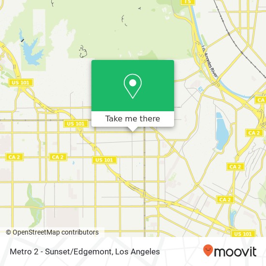 Metro 2 - Sunset/Edgemont map