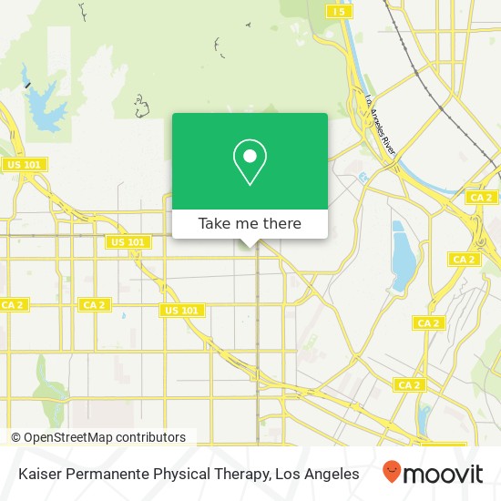 Mapa de Kaiser Permanente Physical Therapy