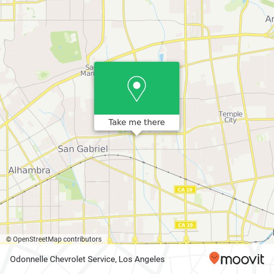 Odonnelle Chevrolet Service map