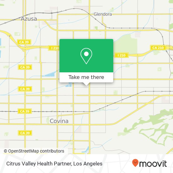 Citrus Valley Health Partner map