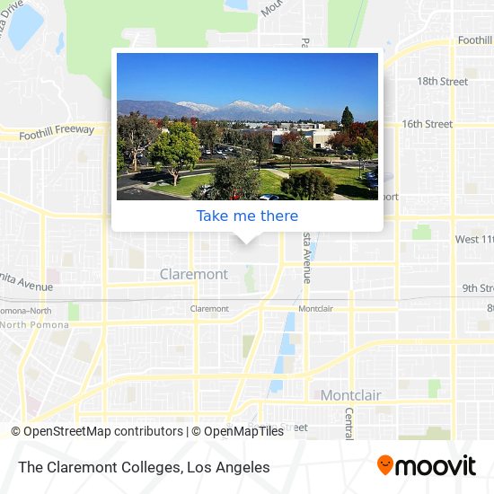 The Claremont Colleges map