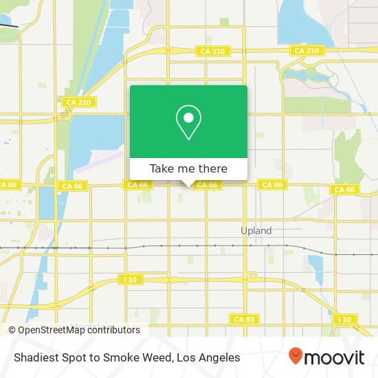 Mapa de Shadiest Spot to Smoke Weed