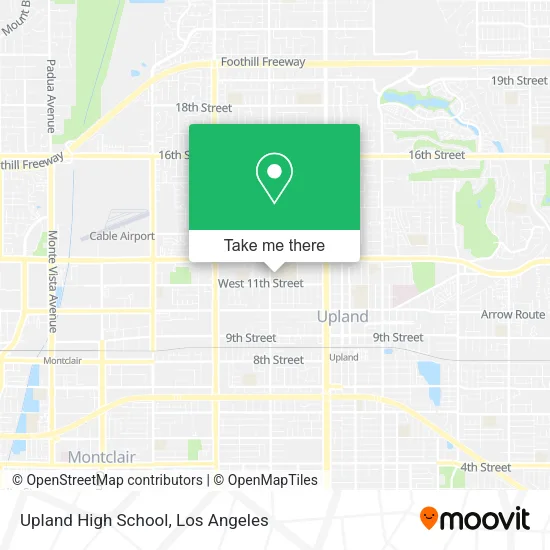 Upland High School map