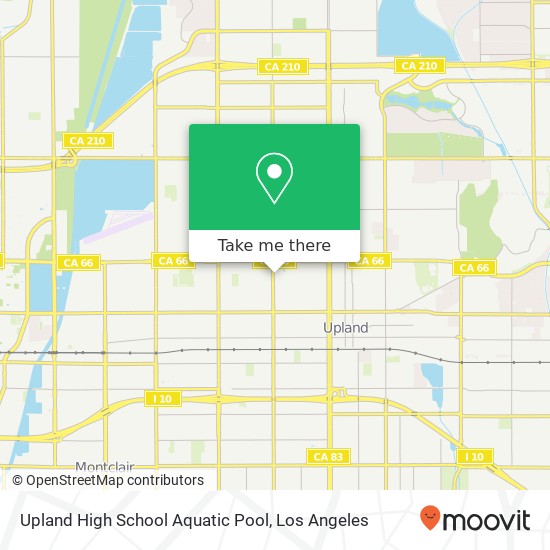 Upland High School Aquatic Pool map