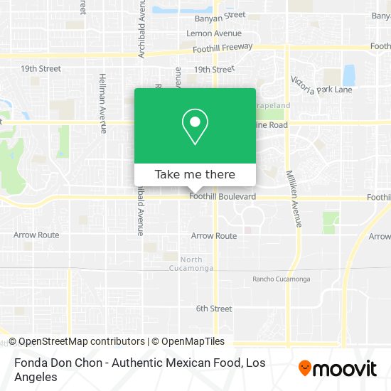 Mapa de Fonda Don Chon - Authentic Mexican Food