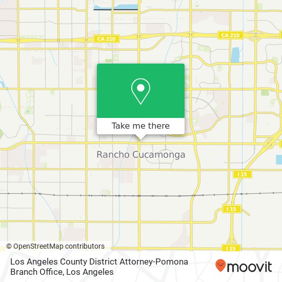 Los Angeles County District Attorney-Pomona Branch Office map