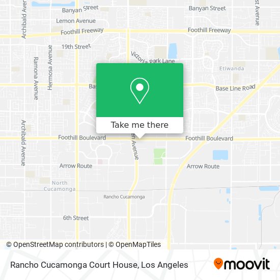 Rancho Cucamonga Court House map