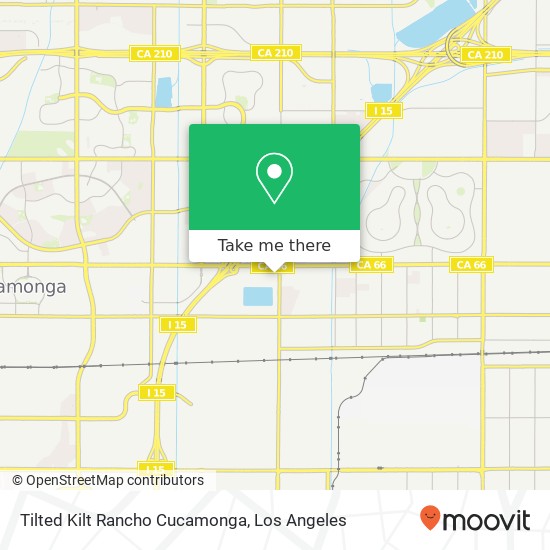 Tilted Kilt Rancho Cucamonga map