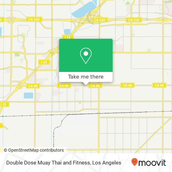 Double Dose Muay Thai and Fitness map