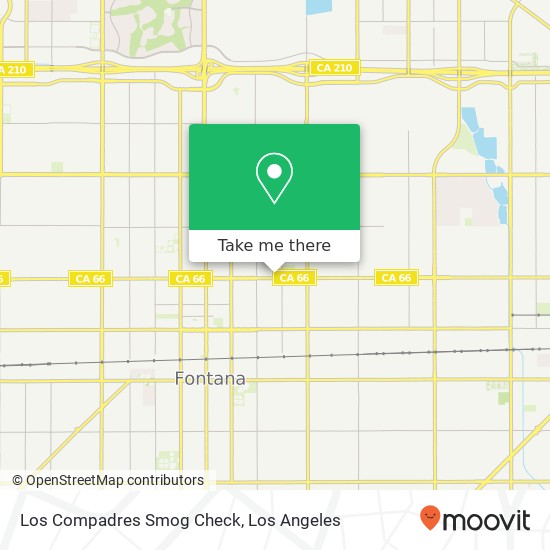 Los Compadres Smog Check map