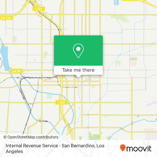 Mapa de Internal Revenue Service - San Bernardino