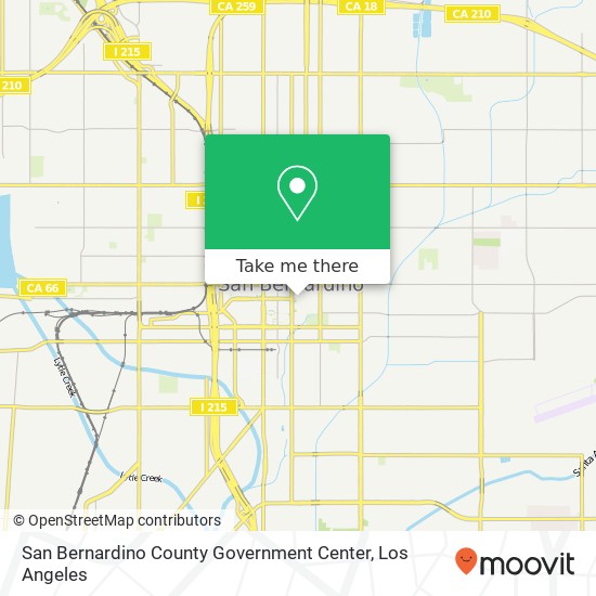 Mapa de San Bernardino County Government Center