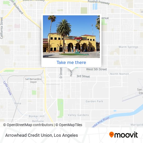 Arrowhead Credit Union map