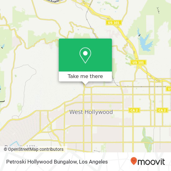 Petroski Hollywood Bungalow map