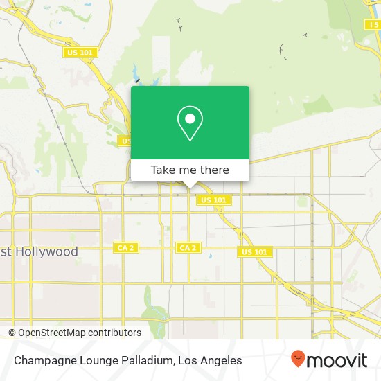 Champagne Lounge Palladium map