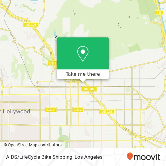 Mapa de AIDS/LifeCycle Bike Shipping