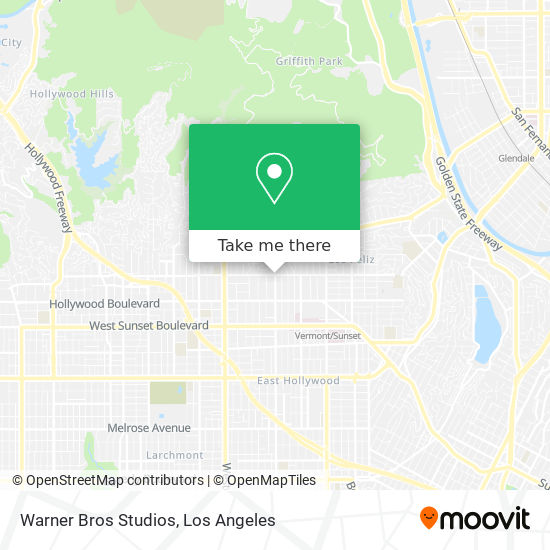 Mapa de Warner Bros Studios