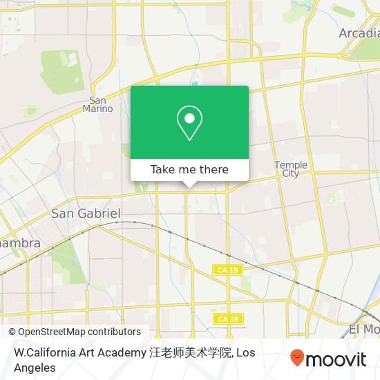 Mapa de W.California Art Academy 汪老师美术学院