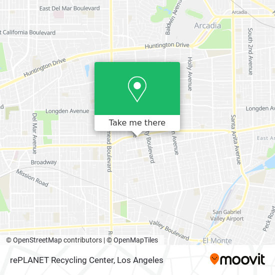 rePLANET Recycling Center map