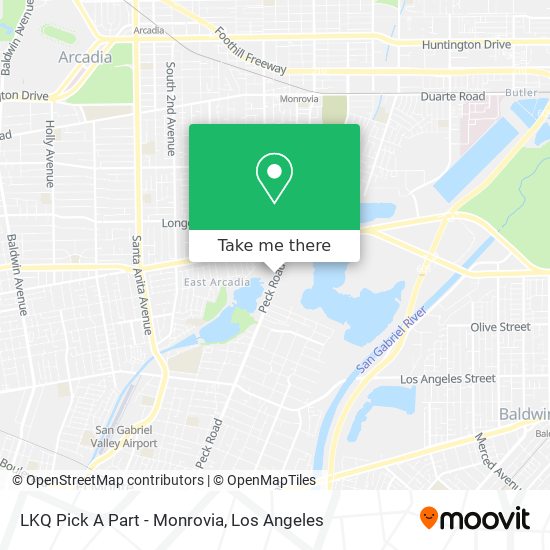 LKQ Pick A Part - Monrovia map