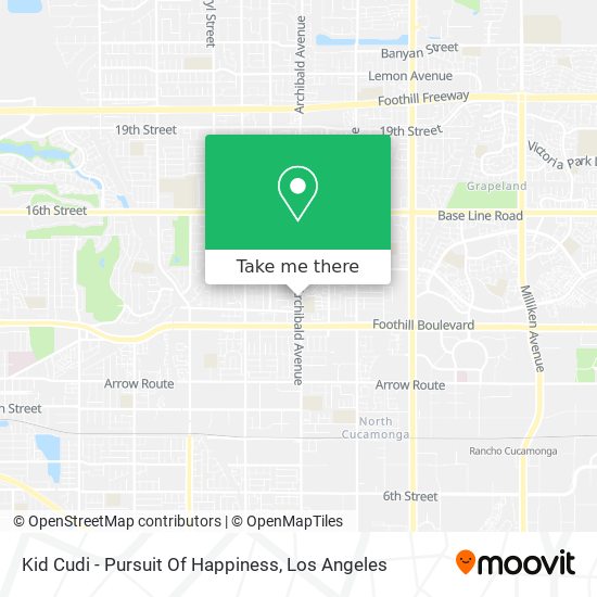 Kid Cudi - Pursuit Of Happiness map