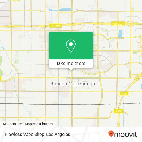 Mapa de Flawless Vape Shop