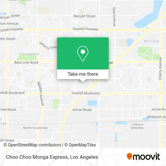Choo Choo Monga Express map