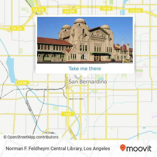 Mapa de Norman F. Feldheym Central Library