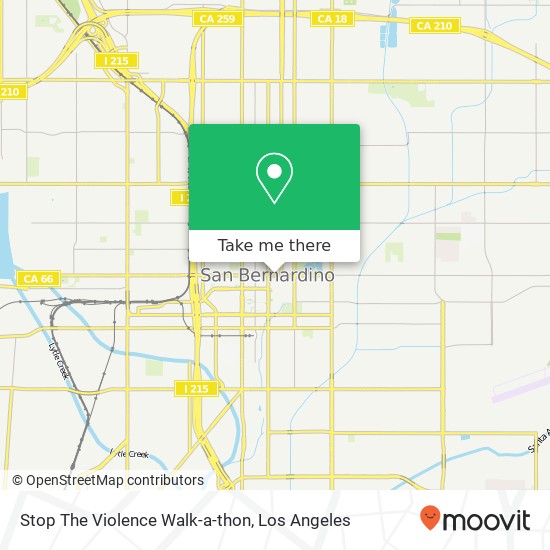 Stop The Violence Walk-a-thon map