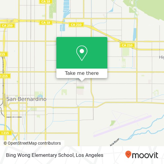 Mapa de Bing Wong Elementary School