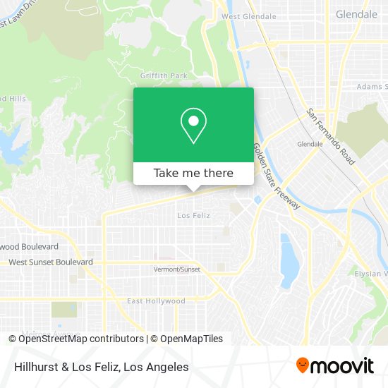 Hillhurst & Los Feliz map