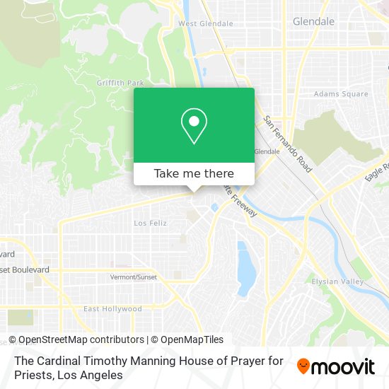 The Cardinal Timothy Manning House of Prayer for Priests map