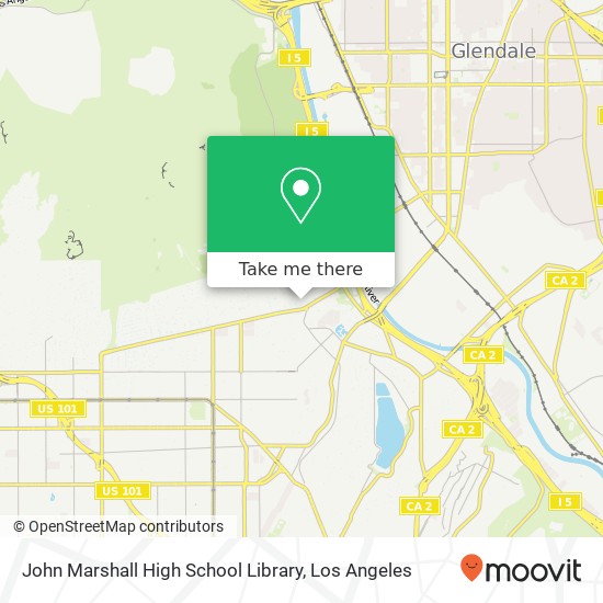 John Marshall High School Library map