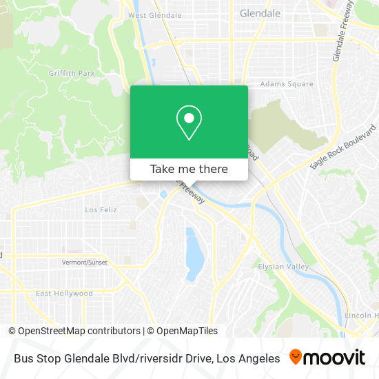 Bus Stop Glendale Blvd / riversidr Drive map