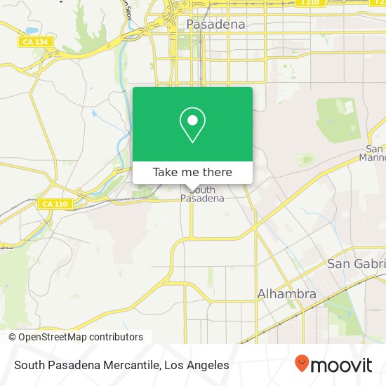 South Pasadena Mercantile map